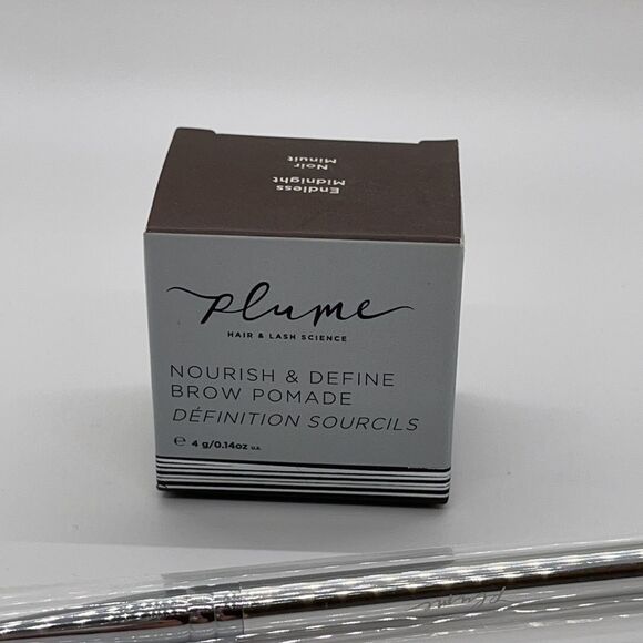 NWT Plume Science NOURISH & DEFINE BROW POMADE - Endless Midnight - Picture 5 of 6
